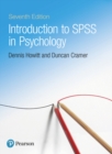 Image for Introduction to SPSS in psychology  : for version 23 and earlier