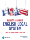 Image for Elliott &amp; Quinn&#39;s English legal system.