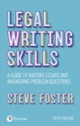 Image for Legal writing skills  : a guide to writing essays and answering problem questions