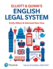 Image for Elliott and Quinn&#39;s English legal system