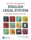 Image for Elliott and Quinn&#39;s English legal system