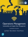 Image for Operations management  : sustainability and supply chain management