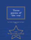 Image for Three Poems of the War - War College Series