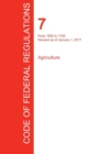 Image for CFR 7, Parts 1600 to 1759, Agriculture, January 01, 2017 (Volume 11 of 15)