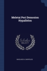 Image for Meletai Peri Demosion Hypallelon