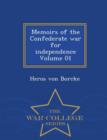 Image for Memoirs of the Confederate War for Independence Volume 01 - War College Series
