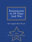 Image for Reminiscences of Peace and War - War College Series