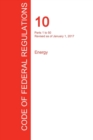 Image for CFR 10, Parts 1 to 50, Energy, January 01, 2017 (Volume 1 of 4)