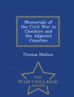 Image for Memorials of the Civil War in Cheshire and the Adjacent Counties - War College Series