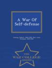 Image for A War of Self-Defense - War College Series