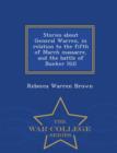 Image for Stories about General Warren : In Relation to the Fifth of March Massacre, and the Battle of Bunker Hill... - War College Series