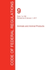 Image for CFR 9, Parts 1 to 199, Animals and Animal Products, January 01, 2017 (Volume 1 of 2)