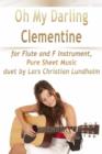 Image for Oh My Darling Clementine for Flute and F Instrument, Pure Sheet Music duet by Lars Christian Lundholm