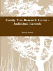 Image for Family Tree Research Forms - Individual Records