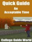Image for Quick Guide: An Acceptable Time