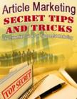 Image for Article Marketing Secret Tips and Tricks - The Essential Guide for Successful Marketing