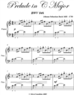 Image for Prelude in C Major Easy Piano Sheet Music