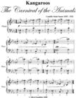 Image for Kangaroos the Carnival of the Animals Easy Piano Sheet Music