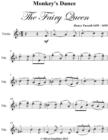 Image for Monkey&#39;s Dance the Fairy Queen Easy Violin Sheet Music