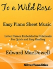 Image for To a Wild Rose Easy Piano Sheet Music