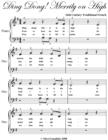 Image for Ding Dong Merrily On High Beginner Piano Sheet Music