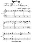Image for Spring Four Seasons Easiest Piano Sheet Music