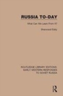 Image for Russia to-day  : what can we learn from it?