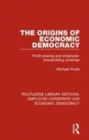 Image for The origins of economic democracy  : profit sharing and employee shareholding schemes