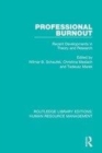 Image for Professional burnout: recent developments in theory and research