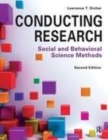 Image for Conducting research  : social and behavioral science methods