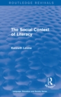 Image for The social context of literacy : 1