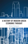 Image for History of Modern Greek Economic Thought