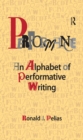 Image for Performance: an alphabet of performative writing