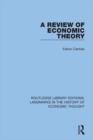 Image for A review of economic theory