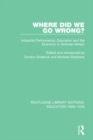 Image for Where did we go wrong?: industrial performance, education and the economy in Victorian Britain