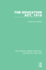 Image for The Education Act, 1918