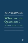 Image for What are the questions and other essays: further contributions to modern economics