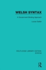 Image for Welsh syntax: a government-binding approach : 22
