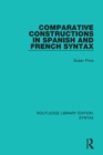 Image for Comparative constructions in Spanish and French syntax