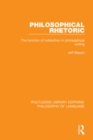 Image for Philosophical rhetoric: the function of indirection in philosophical writing