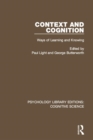 Image for Context and cognition  : ways of learning and knowing
