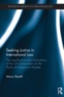 Image for Seeking justice in international law: the significance and implications of the UN Declaration on the Rights of Indigenous Peoples