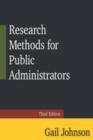 Image for Research Methods for Public Administrators: Third Edition