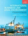 Image for International business law and the legal environment: a transactional approach