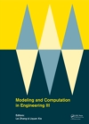 Image for Modeling and Computation in Engineering III: Porceedings of the 3rd International Conference on Modeling and Computation in Engineering (CMCE 2014), 28-29 June, 2014