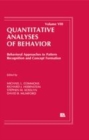 Image for Behavioral approaches to pattern recognition and concept formation  : quantitative analyses of behaviorVolume VIII