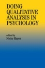 Image for Doing qualitative analysis in psychology