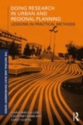 Image for Doing research in urban and regional planning: lessons in practical methods