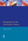 Image for Management for the construction industry