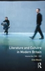 Image for Literature and Culture in Modern Britain: Volume 1: 1900-1929